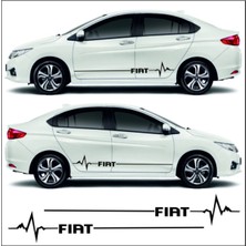 Ruselland Fiat Punto Için Özel Yeni Uyumlu Aksesuar Yan Şerit Oto Ritim Özel Yeni Sticker
