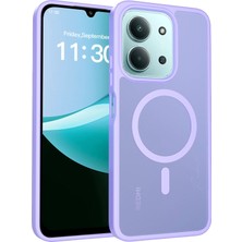 Fuchsia Xiaomi Redmi 15C 4g ile Uyumlu Jota Kablosuz Şarj Özellikli Kapak - Lila