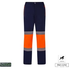 Izrasa ™ Softshell Reflektörlü Lacivert Pantolon Dizler Oxford
