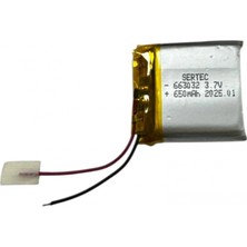 MiraLive 663032 3.7V 650MAH Li-Polymer Pil DEVRELI/1.5A
