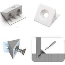 Ergün Store Plastik Beyaz Arkalık Pimi Köşebent Köşe Birleştirici Plastik 25 Adet