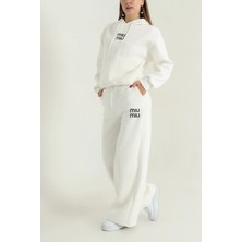 Ikili Takım Ekru Şardonlu Üç Ip