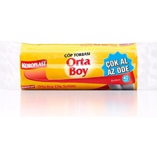 4 Adet Koroplast Orta Boy 40'lı Çöp Torbası 55 x 60 cm