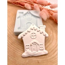 Wammolds Delikli Minik Ev Silikon Kalıp 7x6 cm Modern Dekor ve Şık Tasarım ile Evinize Değer Katar