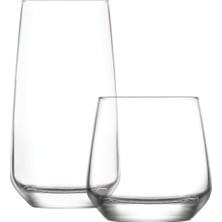 Şık 12'li Cam Bardak Seti, Zarif ve Dayanıklı Tasarım