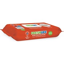 2 Adet Freshlife Vücut Temizleme Mendili 50 Li