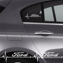 Ruselland Ford S-Max Için Özel Yeni Uyumlu Aksesuar Oto Ritim Özel Yeni Sticker 2 Adet 20*9 cm