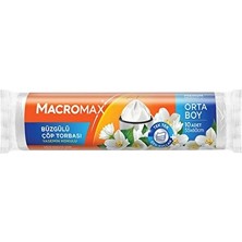 4 Adet Macromax Çöp Torbası Büzgülü Yasemin Kokulu 10 Lu