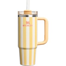 2 Adet Stanley The Quencher H2.0 Flowstate Tumbler Pipetli Termos Butter Cabana Gloss 0.89 Litre