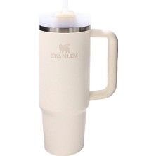 2 Adet Stanley Quencher H2.o Flowstate Tumbler Pipetli Termos Cream 0.89 Litre