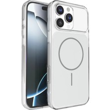 Fuchsia iPhone 16 Pro Max ile Uyumlu Bruma Magneticsafe Kapak - Gümüş