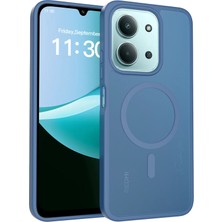 Fuchsia Xiaomi Redmi 15C 4g ile Uyumlu Jota Kablosuz Şarj Özellikli Kapak - Lacivert