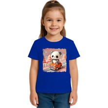 Sedirli Unisex Ayıcık Panda Baskılı Çocuk Tişört Pamuklu Penye Kumaş