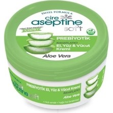 Cire Aseptine Soft Aloe Vera Özlü Rahatlatıcı Besleyici Prebiyotikli Krem 200 ml