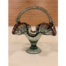 Plus Home Şekerlik Üfleme Cam Volanlı Model Renk Mürdüm Şeffaf