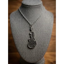 Meneva Aksesuar Elektro Gitar Figürlü Kolye