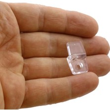 Ergün Store Ayna Tırnağı Cam Ayna Tutucu Plastik Şeffaf 10 Adet