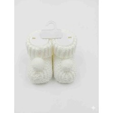 Tiasis Örme Ponponlu Bebek Patik>yenidogan