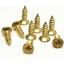 Klips, Menteşe, Ayak, Ağaç, Sunta Vidası 2,2x6,5mm - Sarı 100 Adet