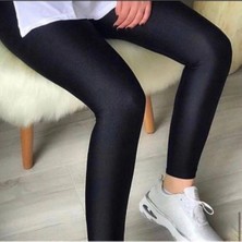 New Fashion Parlak Disco Tayt Yüksek Bel Toparlayıcı