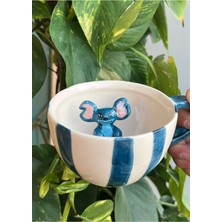 El Yapımı Stitch Figürlü Kupa, Şıklık ve Sevgiyle Tasarlanmış Özel Hediye
