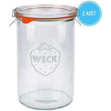 Şişe Seti 1050 Ml, 2 Adet, Şık ve Dayanıklı Cam Kavanozlar