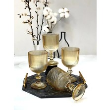 Imola Amber 4'lü 375ML Bardak Seti, Şık ve Dayanıklı Tasarım