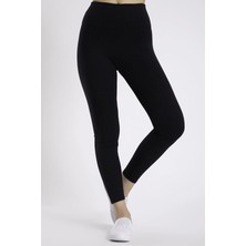 Tusebu Yüksek Bel Siyah Kadın Tayt – Toparlayıcı, Esnek, Dikişsiz Konfor