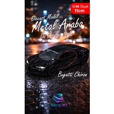 Sera3D Bugatti Chiron 1:36 Diecast Metal Model Araba Çekbırak