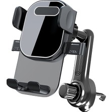 Avcı Teknoloji Market Araç Içi Telefon Tutucu Havalandırma Klipsli 360° Döner Kıskaçlı Telefon Tutucu