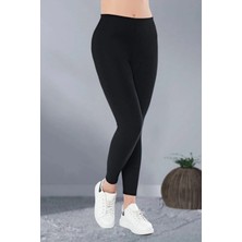 Banessa Toparlayıcı Etkili Siyah Yüksek Bel Kadın Günlük ve Spor Tayt