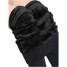 Afa Larosa 1.kalite Kadın Siyah Içi Peluşlu Kışlık Ömürlük Unisex Termal Tayt