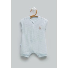 Caramell Hello Boy Fermuarlı Barbatöz - Mavi - 50-56 cm Mavi