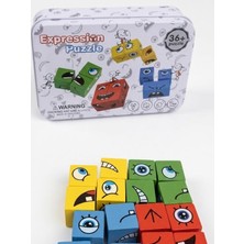 Gümrük Bey Ahşap 4 Kişilik Yüz Ifade Oyunu – Magic Cube Eğlenceli Masa Oyunu Max. 4 Kişi