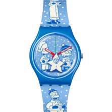 Swatch x Simpsons SO28Z126 Tidings Of Joy Unisex Kol Saati