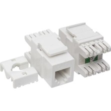 Derin Stok Rj 45 Cat3 Şase 180 Derece Keystone Jack
