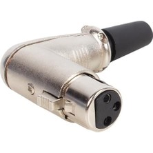Derin Stok Fiş Dişi 90 Derece L Tip Xlr Jack Fiş