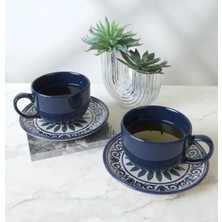 Keramika 4 Parça 2 Kişilik Pergamon Çay Fincanı Takımı