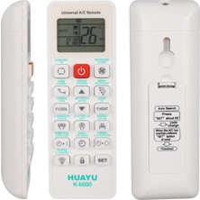 Derin Stok Huayu K-6600 Üniversal Akıllı Klima Kumandası 99% Uyumluluk LCD Ekranlı