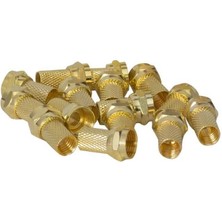 Derin Stok F Konnektör Altın Rg6/u4 Geniş (100'LÜ Paket)