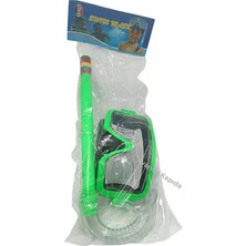 Mustran Çocuk Panoramik Geniş Görüşlü Maske Şnorkel Deniz Havuz Dalış Seti Küçük-Orta Boy