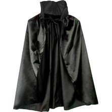 Derin Stok Siyah Renk Yakalı Halloween Pelerini 90 cm