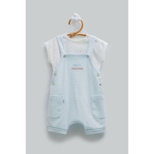 Caramell Hello Boy Salopet - Mavi - 62-68 cm Mavi