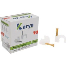 Derin Stok Karya Kroşe 3 Numara Çelik Çivili 100'LÜ Paket