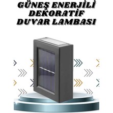 Derin Stok Solar Lamba Dekoratif Aplik Su Geçirmez LED Işıklı Duvar Lambası