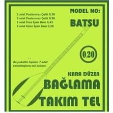 Derin Stok Bağlama Aksesuar Tam Takım Tel 0.20 Batsu