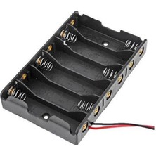Derin Stok Yan Yana 6'lı Aa Pil Yuvası (IC-234B)