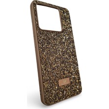 Epro Xiaomi Mi 14T Uyumlu Simli Taşlı Işıltılı Kamera Koruma Çıkıntılı Içi Kadife Lüks Kılıf