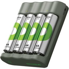 Derin Stok Gp Recyko B441 4*2600 Mah R6 Aa Pilli Şarj Cihazı (B441/270HCER21-2GTLB4)