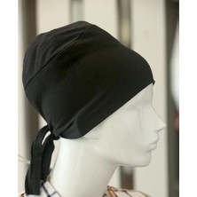 Derin Stok Bağlamalı Tesettür Bone - Bağlamalı Bandana